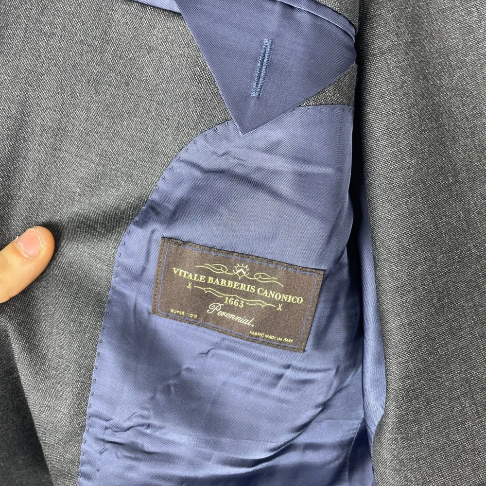 Suitsupply 3 Piece Suit Men 38 33x28 Wool S110 Vitale Barberis Canonico Lazio